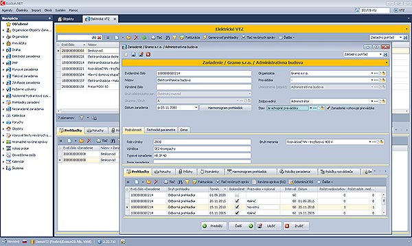 Screen of EcoSun VTZ