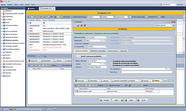 Screen of EcoSun VTZ